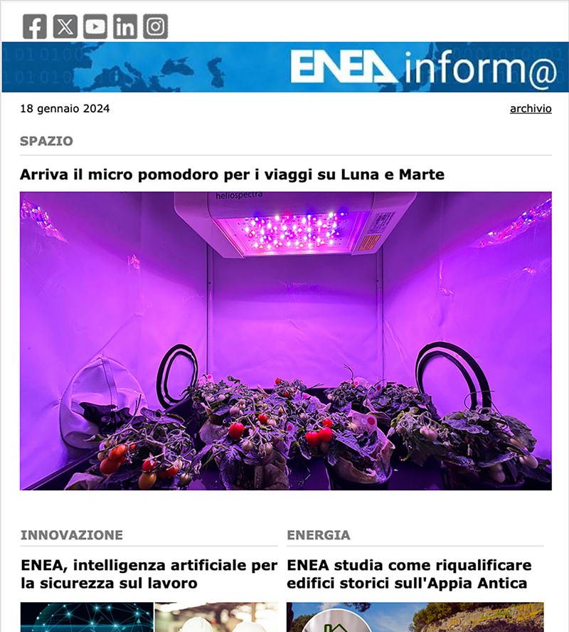 Eneainform 18 gennaio 2024 Media