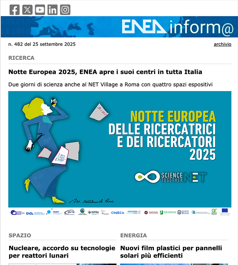 ENEAinform@ 482 del 25 settembre 2025