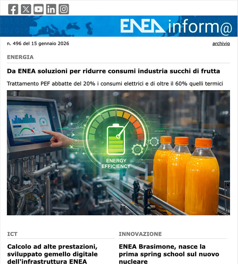 ENEAinform@ 496 del 15 gennaio 2026