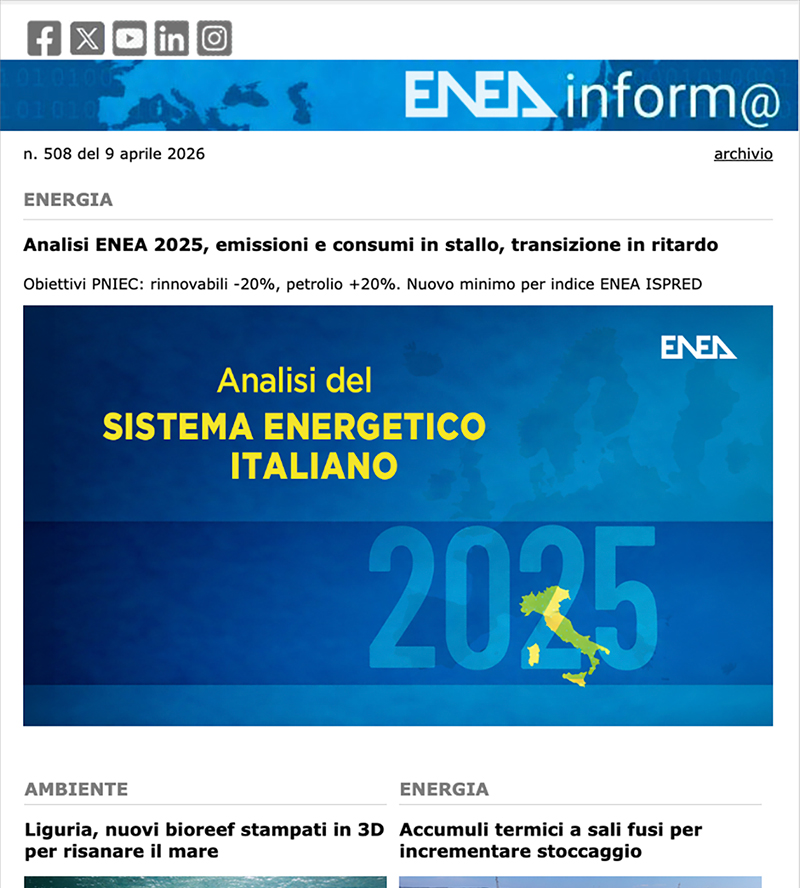 ENEAinform@ 508 del 9 aprile 2026