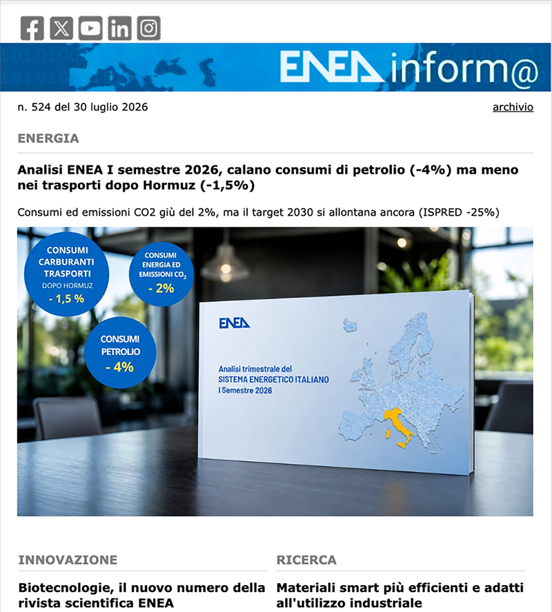 ENEAinform@ 524 del 30 luglio 2026