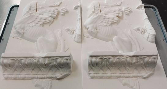 Fregio delle Sfingi ricostruito in 3D
