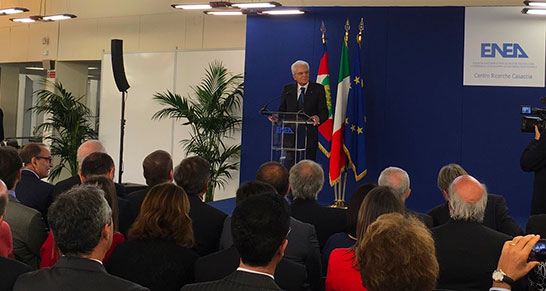 Mattarella al Centro ENEA della Casaccia