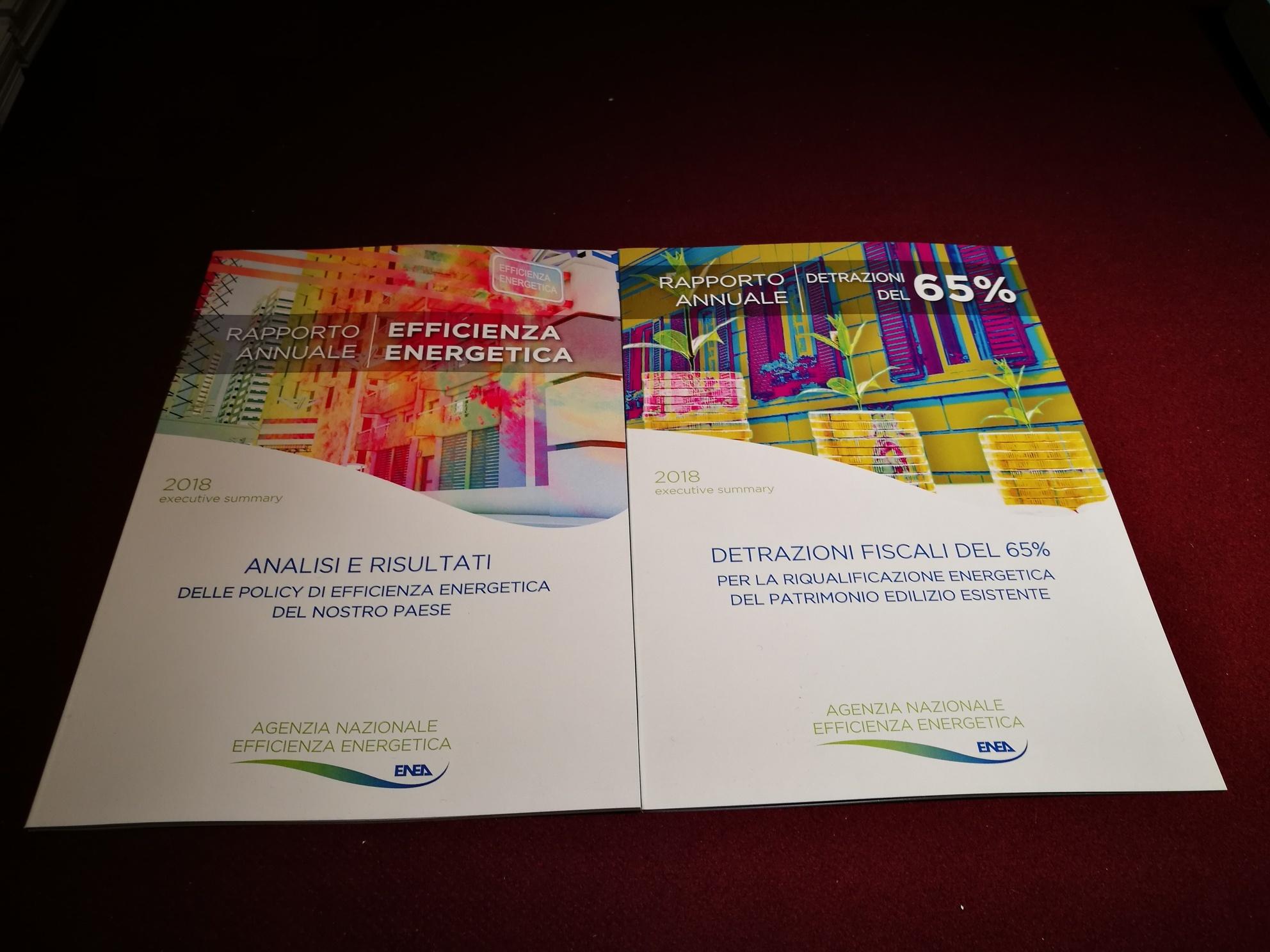 Il rapporto efficienza energetica 2018