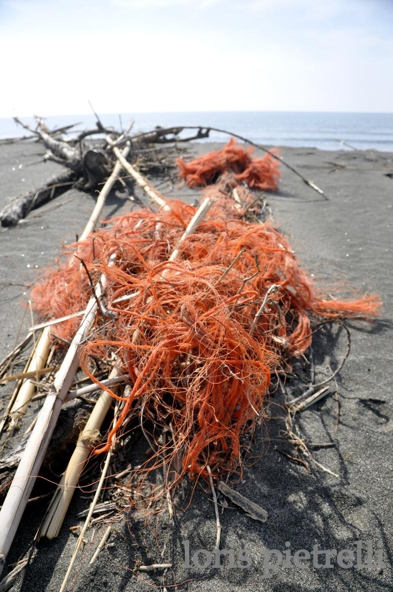 plastica ritrovata sulla spiaggia