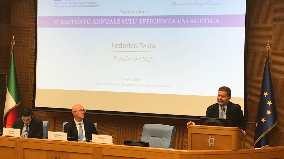 Presentazione rapporto prof. Testa
