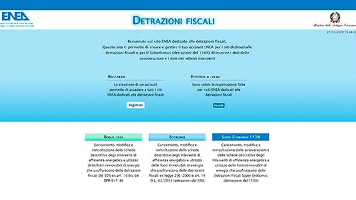 portale detrazioni fiscali 2020