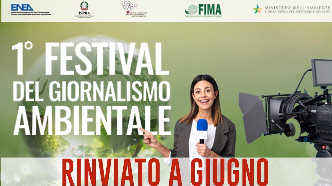 Festival del Giornalismo ambientale rinviato a giugno