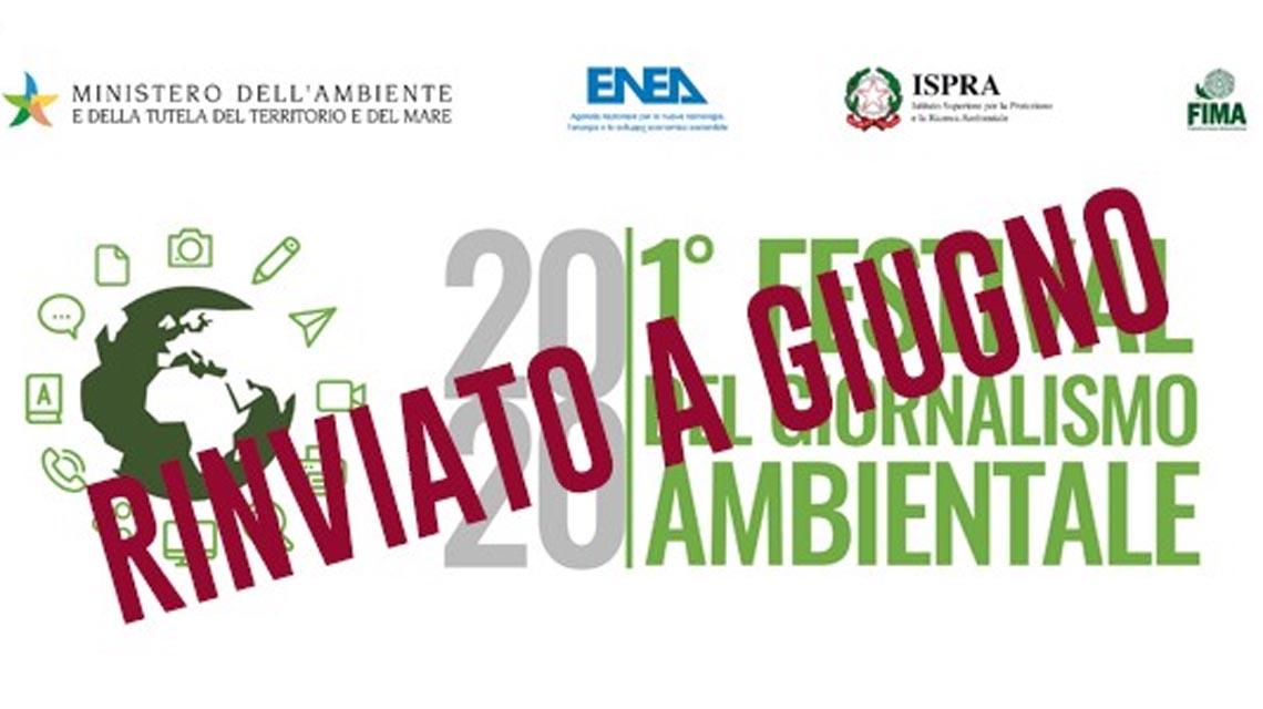 Rinviato Festival giornalismo ambientale
