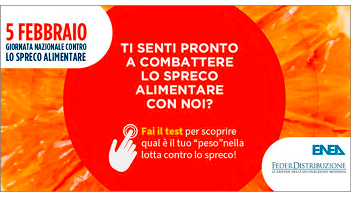 Save the date Giornata Nazionale spreco alimentare 5 febbrfaio 2020