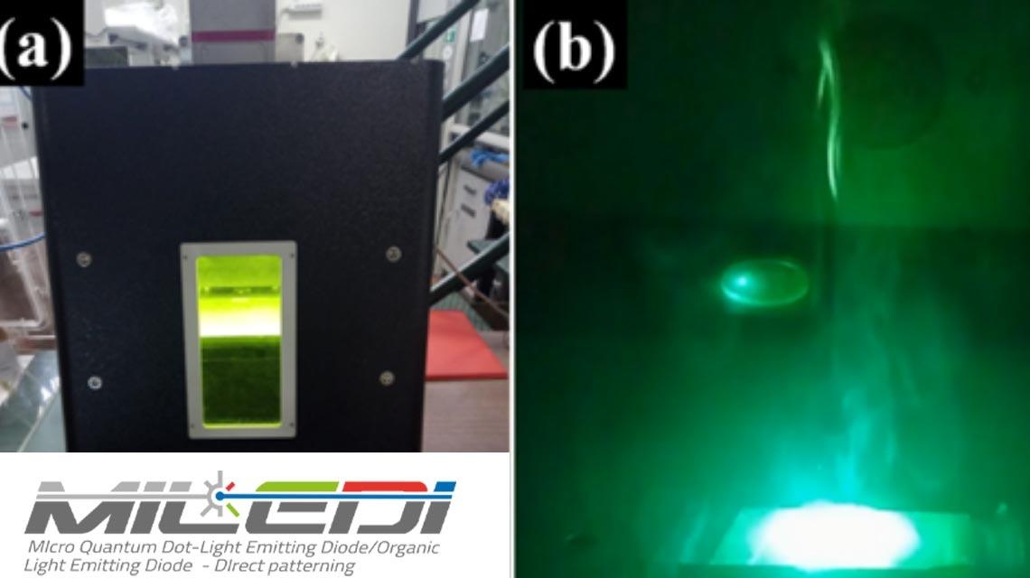 Progetto MILEDI, metodo scrittura laser