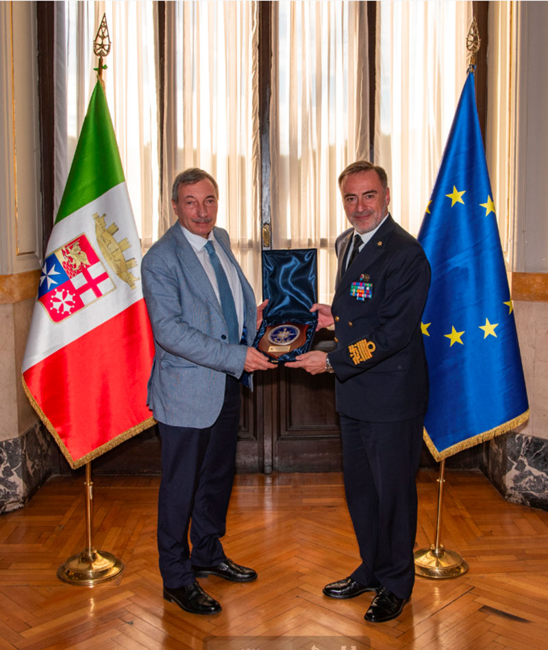 Chief of Staff of the Navy, Admiral Enrico Credendino, and the President of ENEA Gilberto Dialuce
