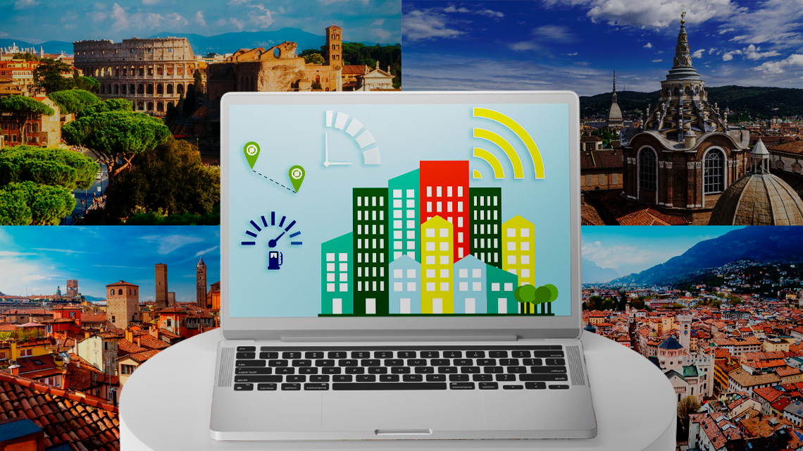 Roma, Torino, Bologna, Trento, smart working e di smart city