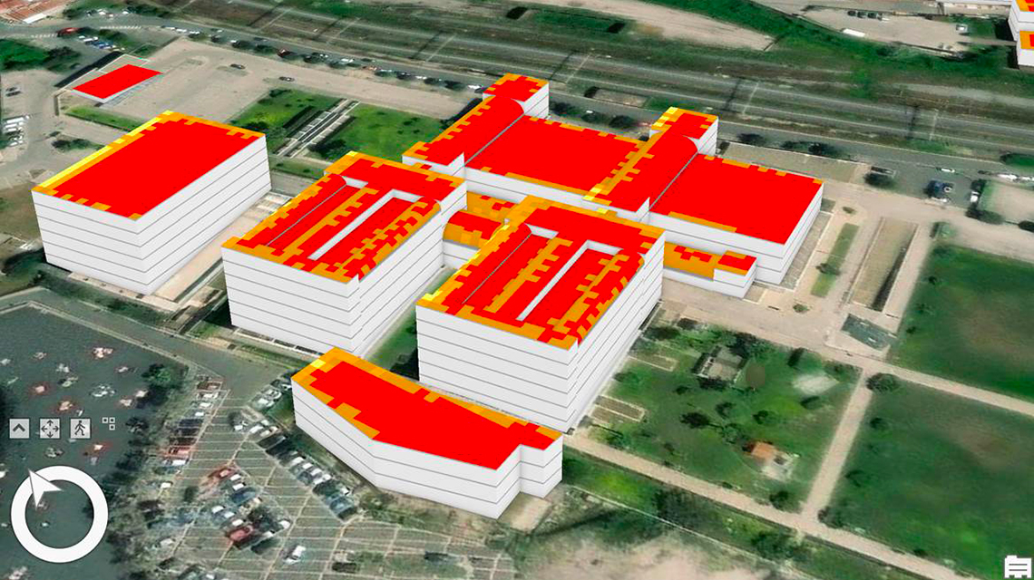 cadastral map to calculate urban photovoltaic potential