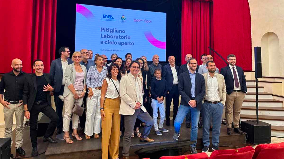 Rappresentanti ENEA, INGV e Open Fiber