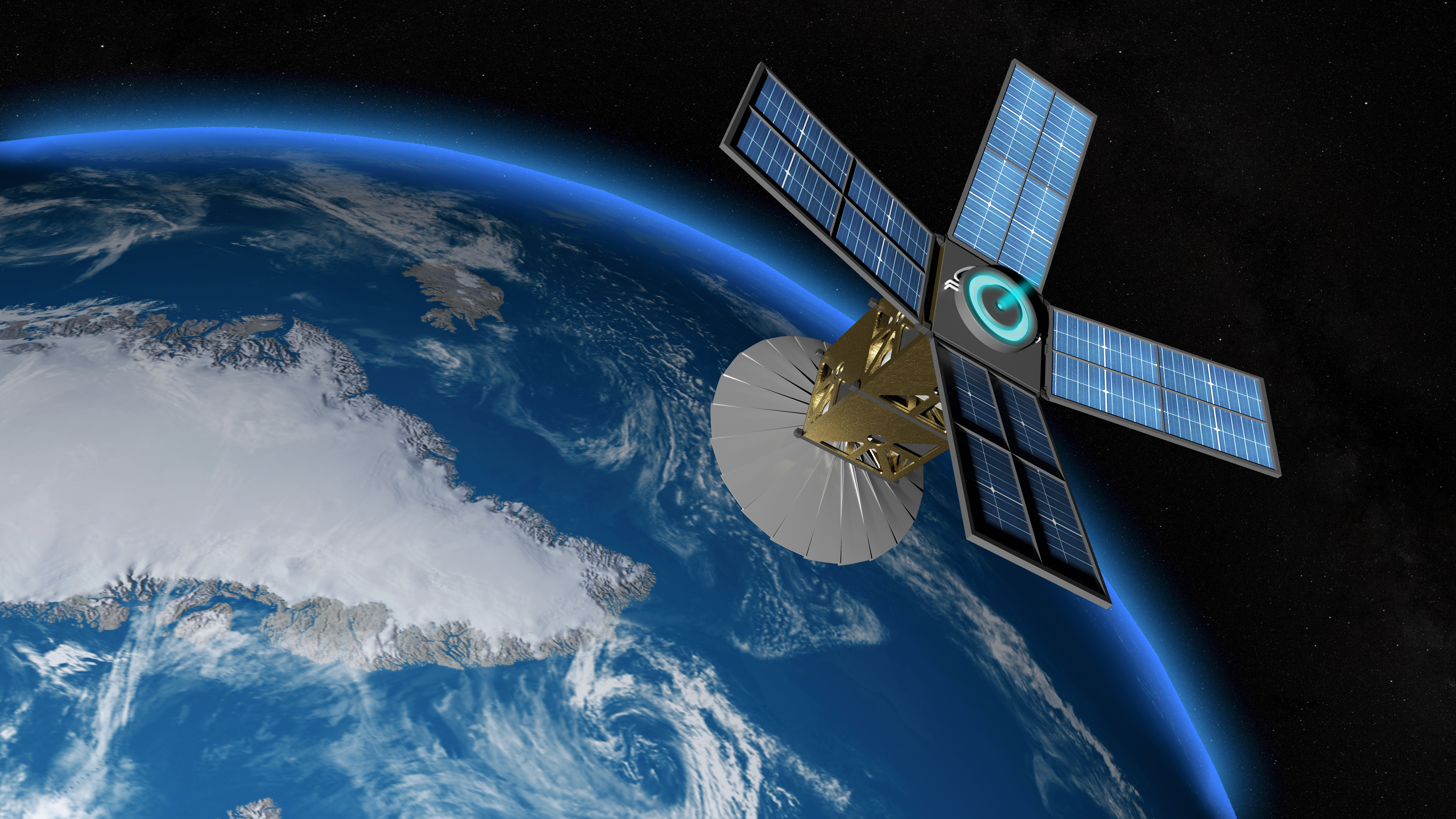 Satellite in space