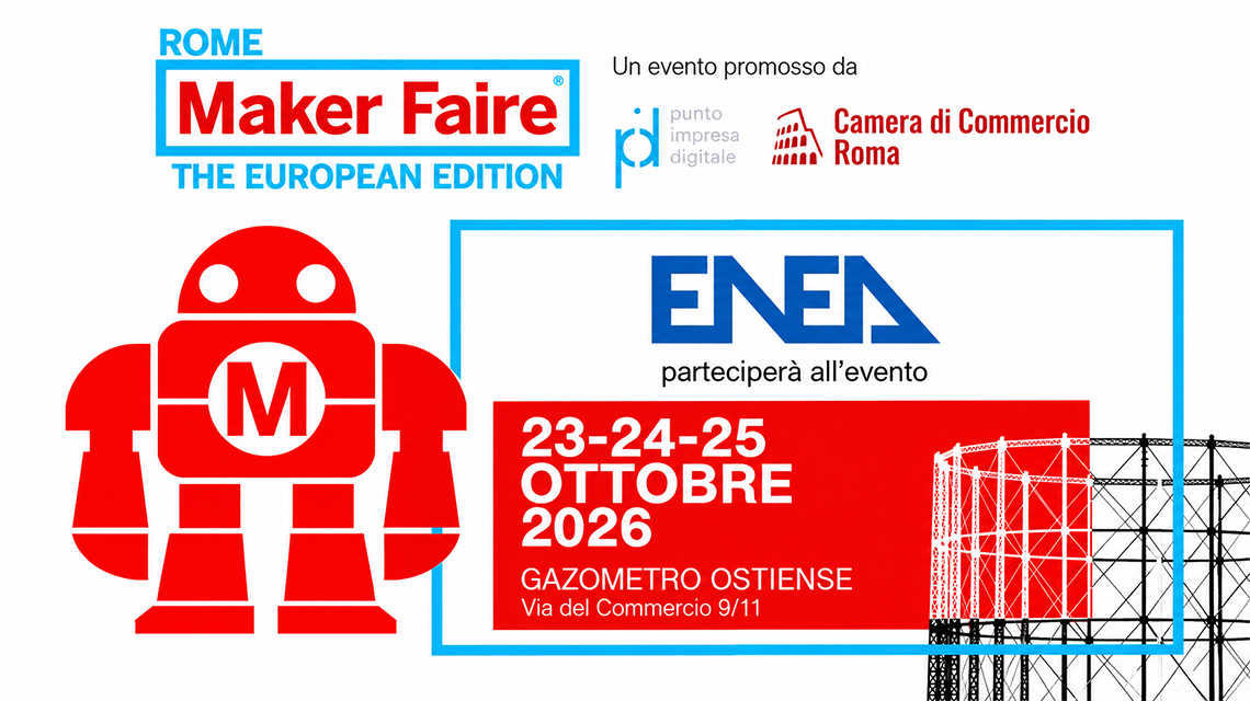 banner evento maker faire con scritta date
