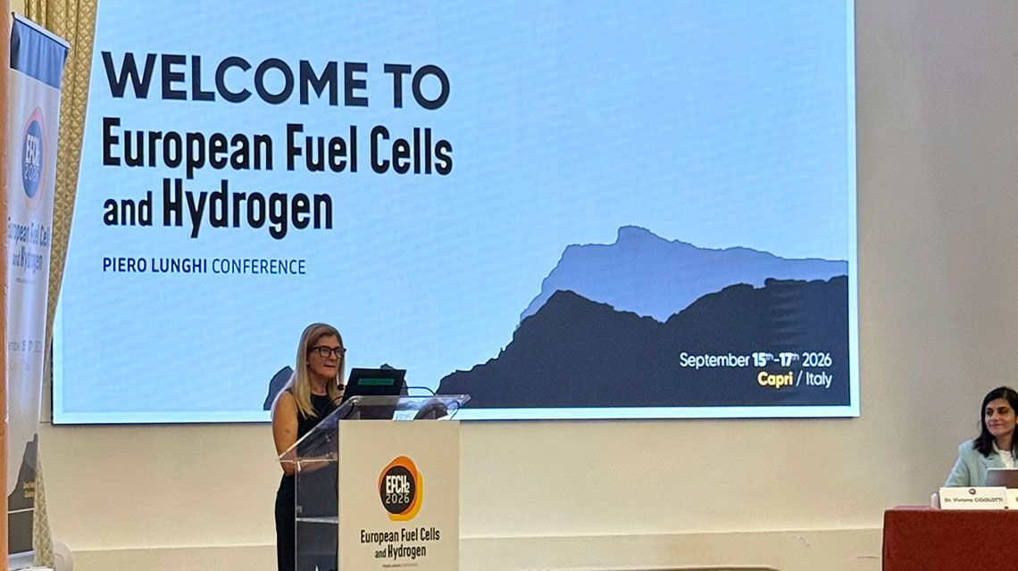 Giulia Monteleone all'European fuel cells and hydrogen Giulia Monteleone all'European fuel cells and hydrogen