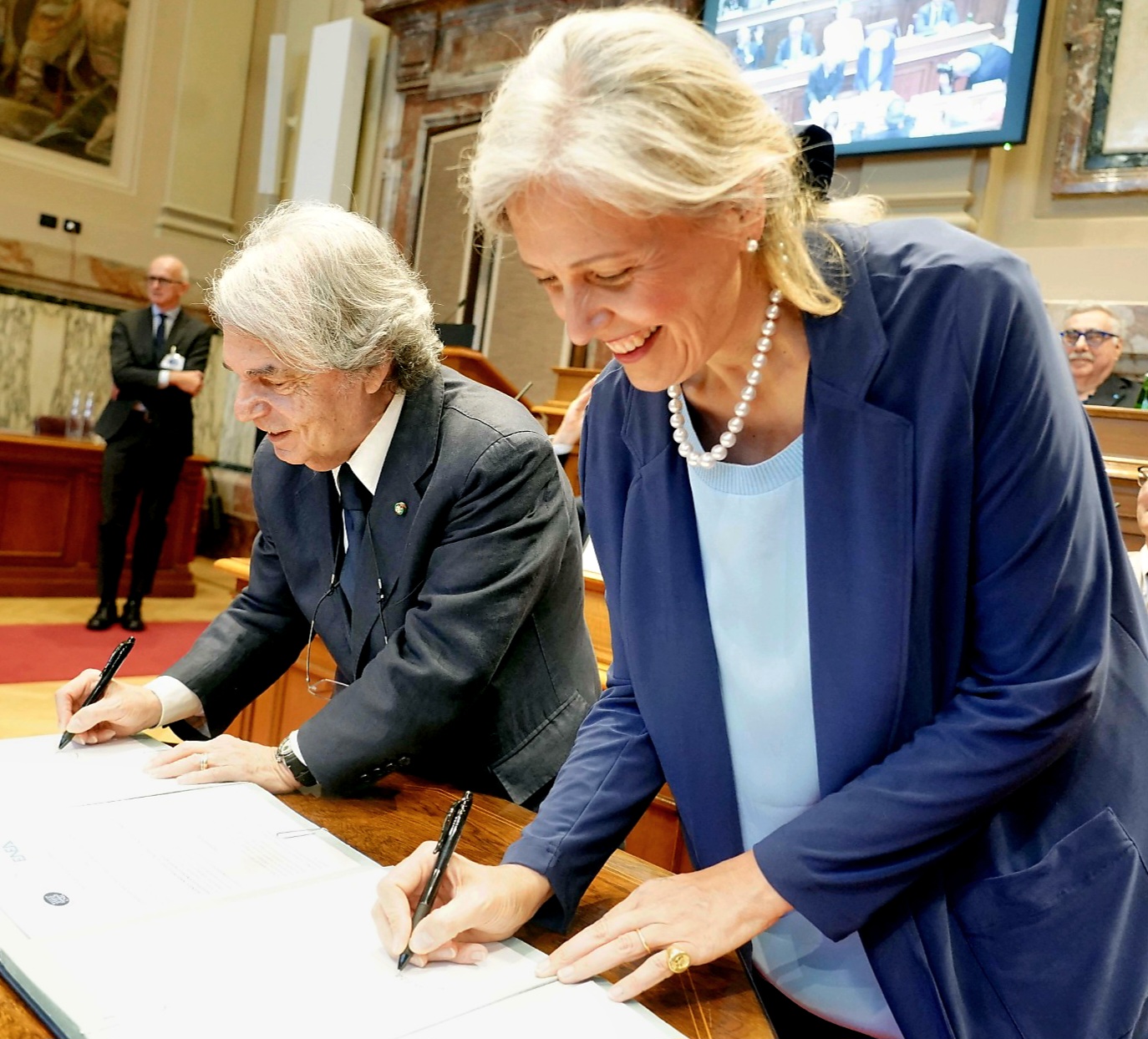 Francesca Mariotti e Renato Brunetta
