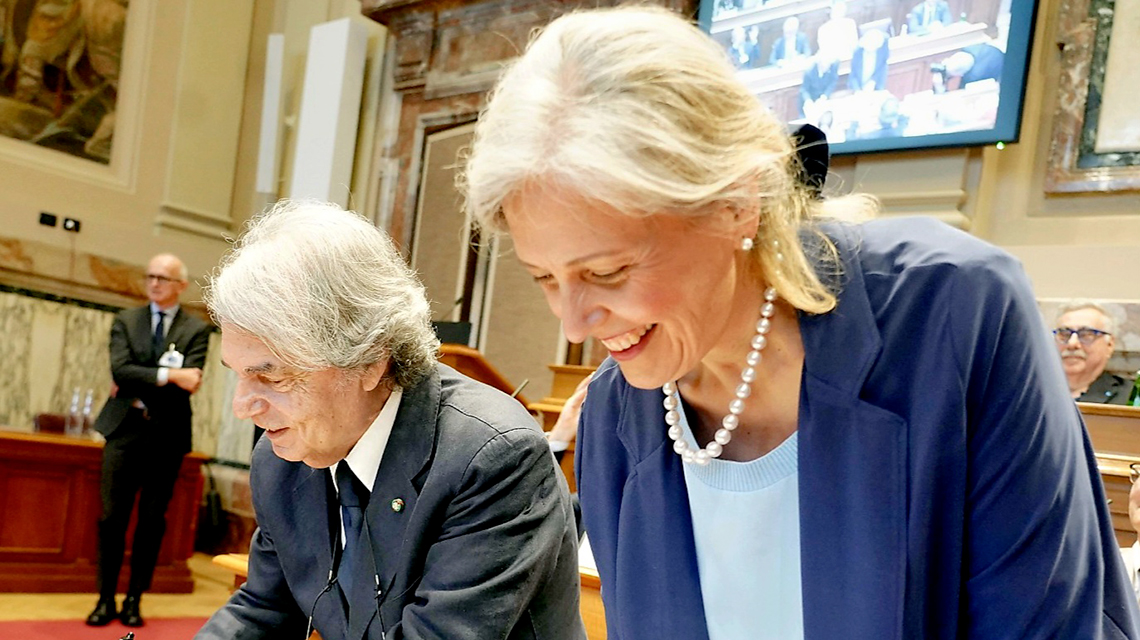 Francesca Mariotti and Renato Brunetta