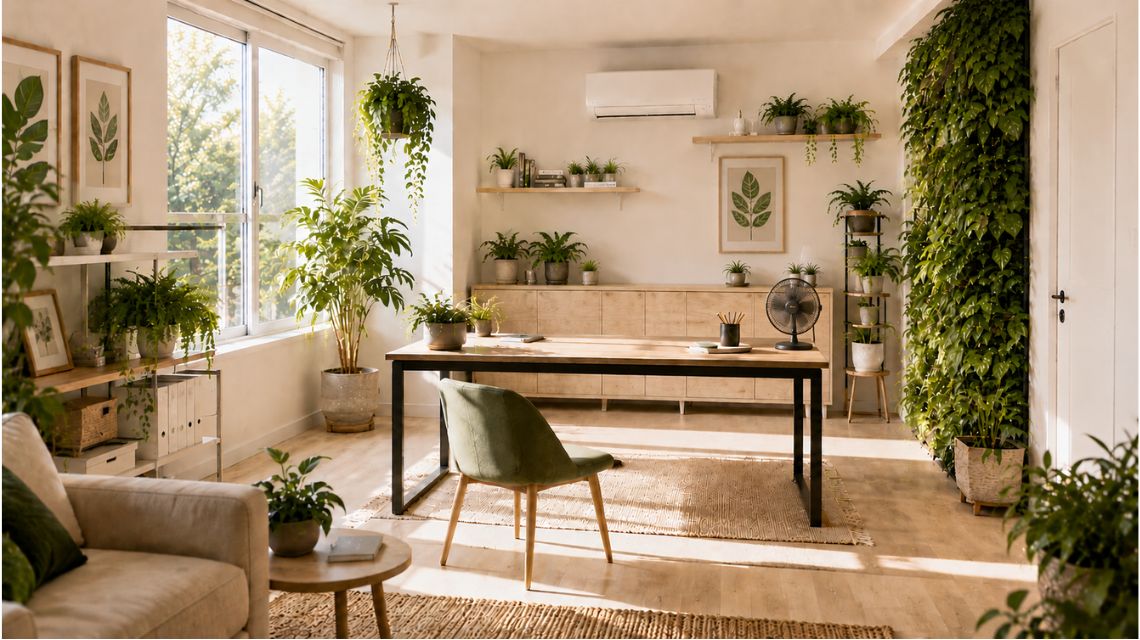 interior of an air-conditioned house
