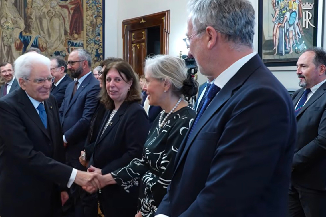 La Presidente ENEA Francesca Mariotti e il Presidente Mattarella