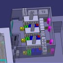 Planned layout for the 3 toroidal UDFs