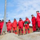 Flag lowering ceremony